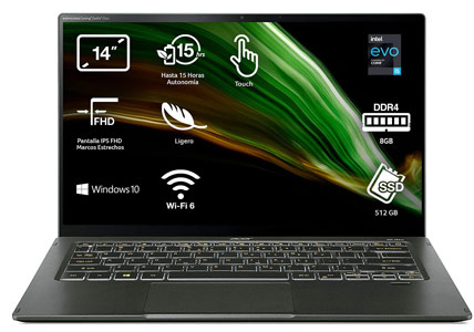 ordenadores portátiles de la marca acer