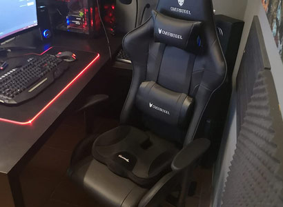 sillas gaming con reposabrazos abatible