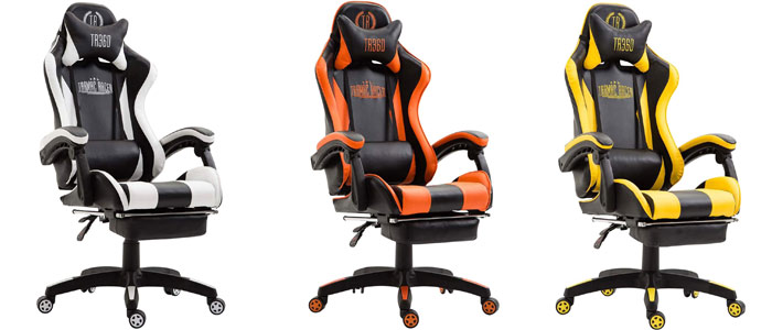 sillas gaming con reposabrazos abatible