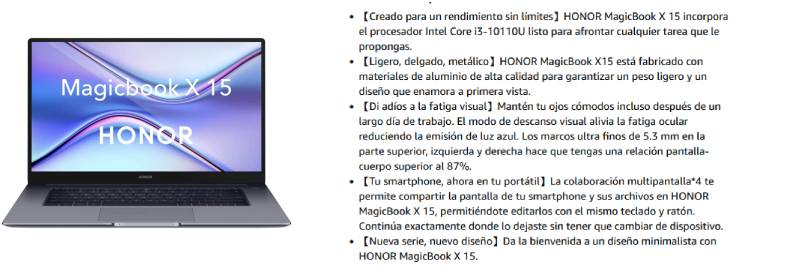 Portátiles Honor