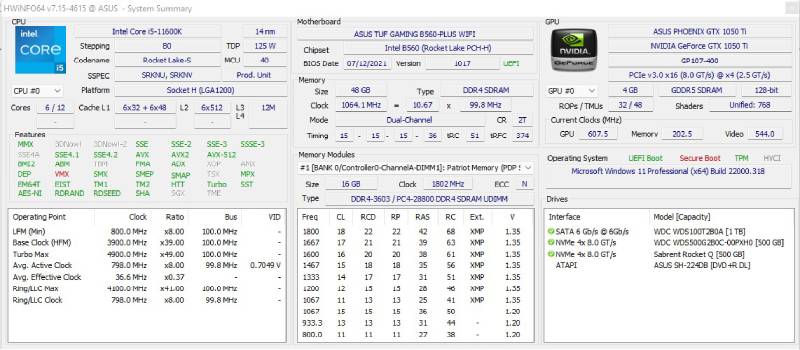 Asus TUF Gaming B660-Plus Wifi D4